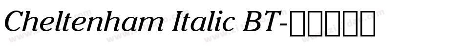 Cheltenham Italic BT字体转换